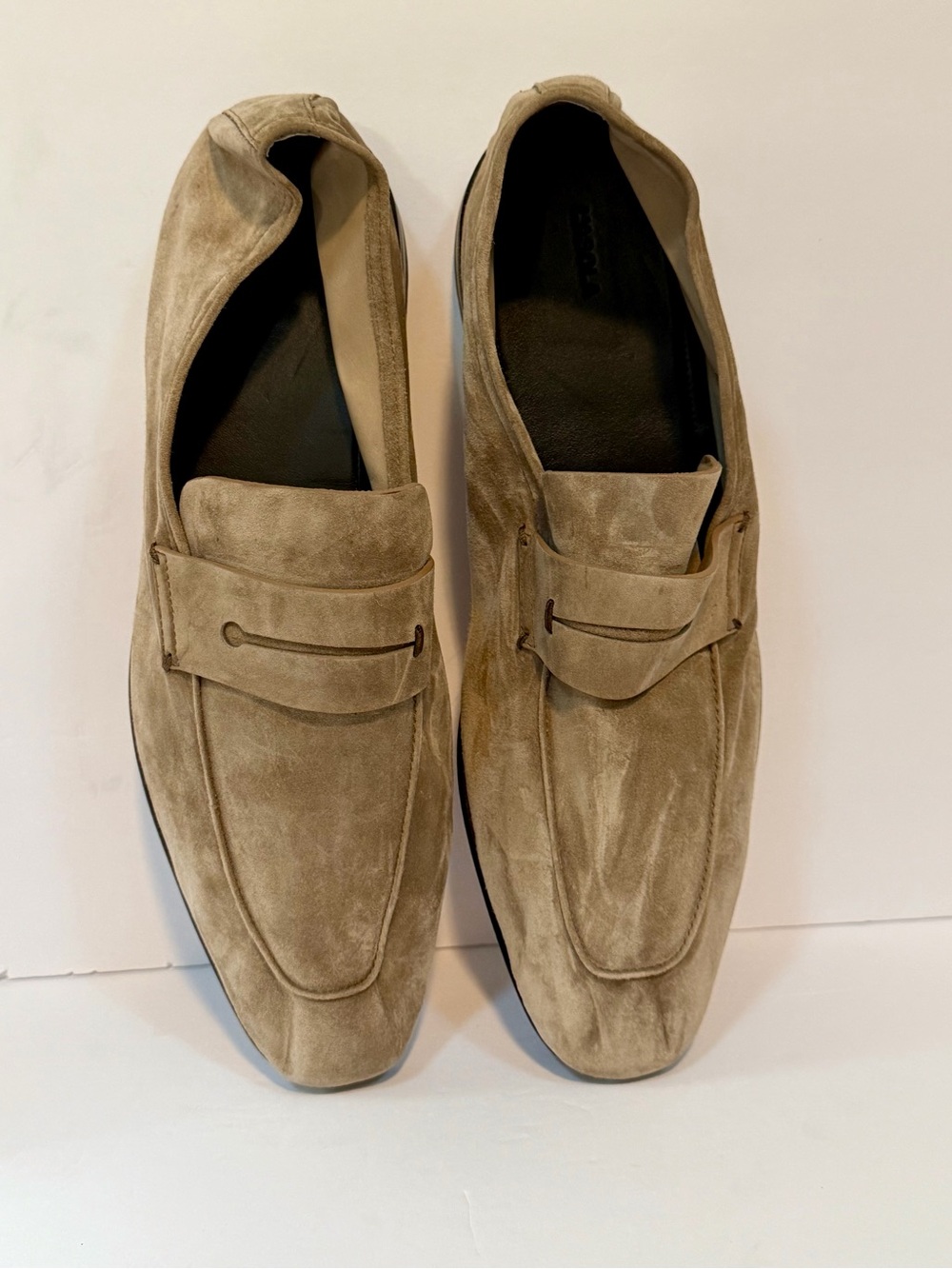 Zegna L'Asola suede penny loafers Size US 10 NEW